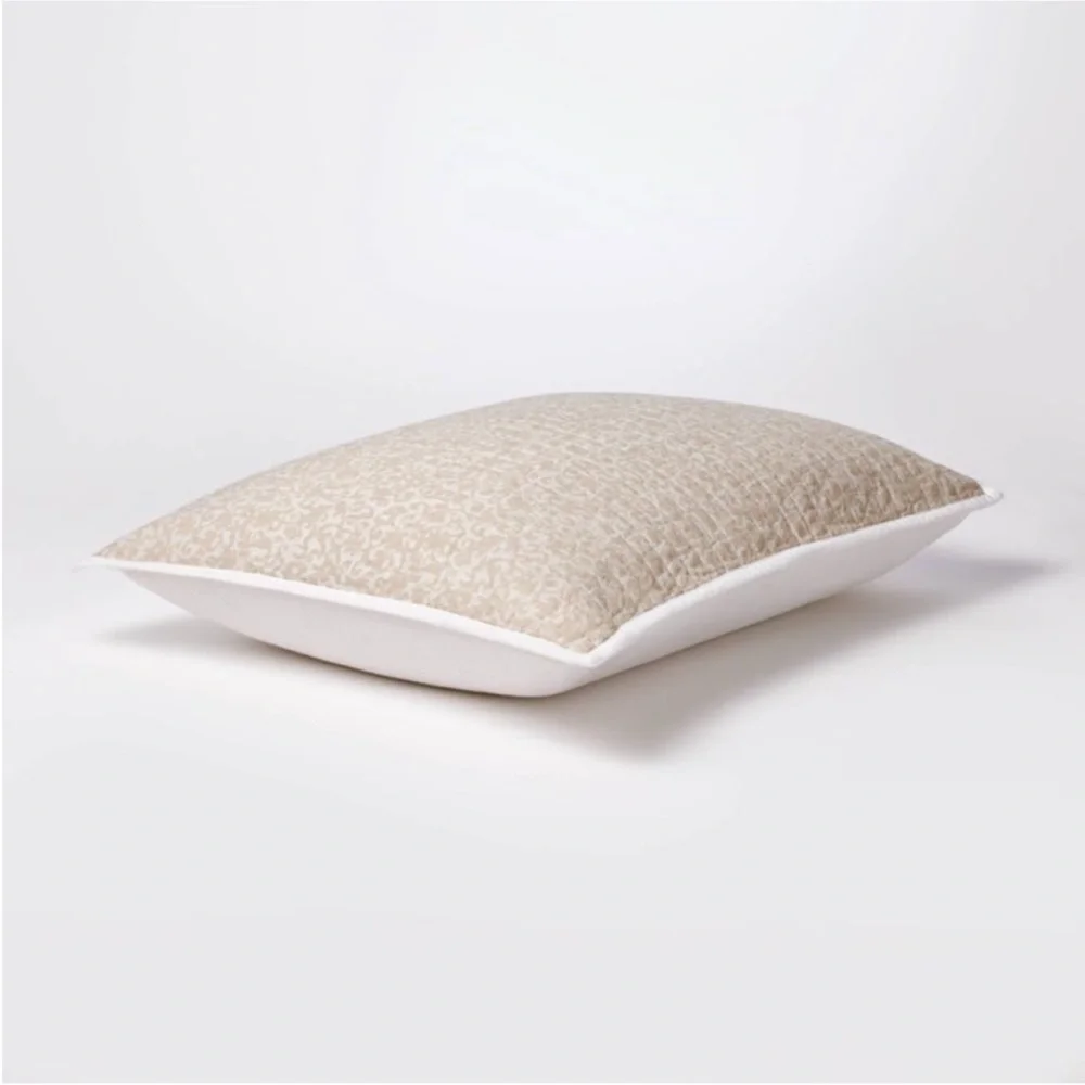 Set | Queen Decorative Border WoodBlock Quilt & 2 Shams - Threshold Studio McGee